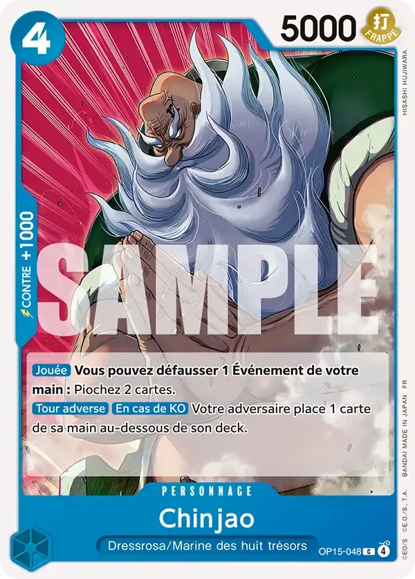 Chinjao — carte One Piece TCG OP15-048 (Aventure sur l’île de Dieu)