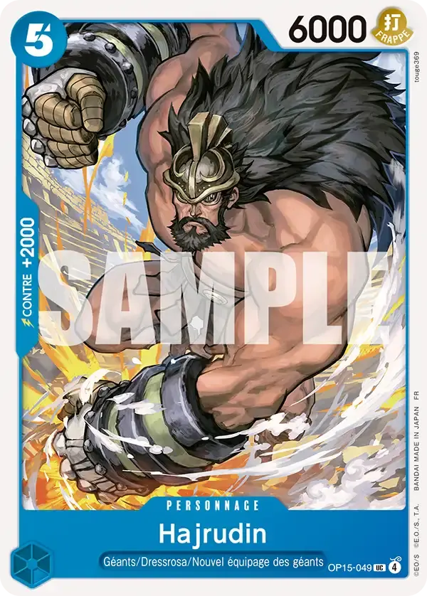 Hajrudin — carte One Piece TCG OP15-049 (Aventure sur l’île de Dieu)