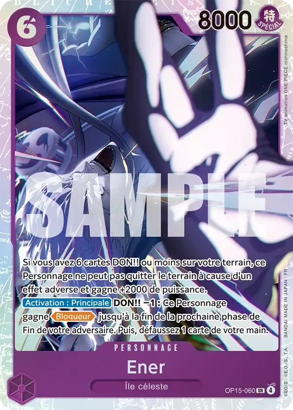 Ener — carte One Piece TCG OP15-060 (Aventure sur l’île de Dieu)