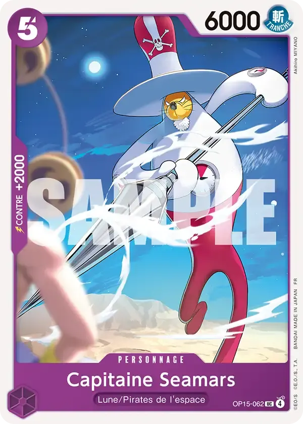 Capitaine Seamars — carte One Piece TCG OP15-062 (Aventure sur l’île de Dieu)