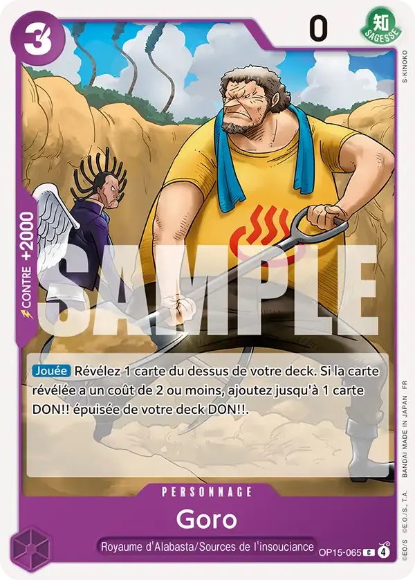 Goro — carte One Piece TCG OP15-065 (Aventure sur l’île de Dieu)