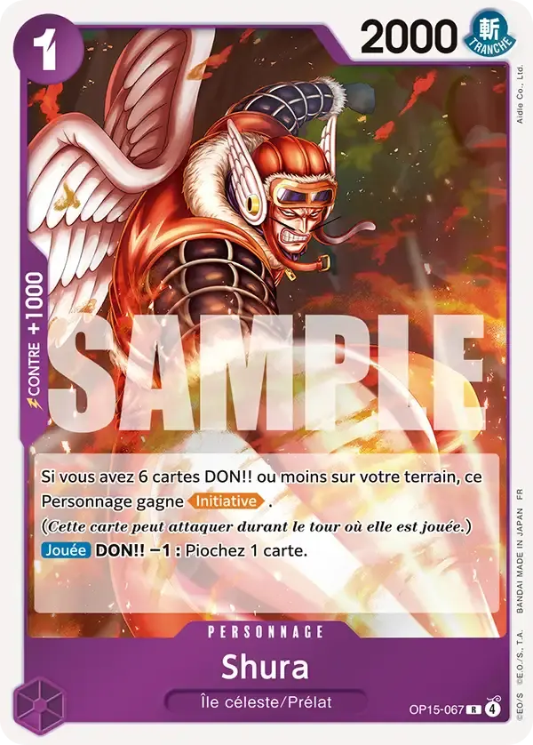 Shura — carte One Piece TCG OP15-067 (Aventure sur l’île de Dieu)