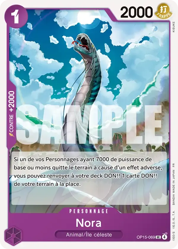 Nora — carte One Piece TCG OP15-069 (Aventure sur l’île de Dieu)