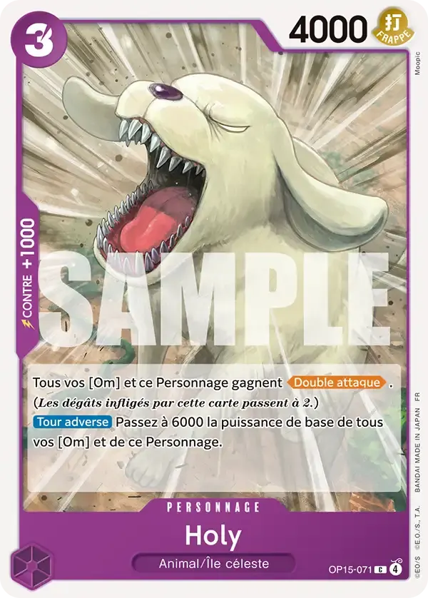 Holy — carte One Piece TCG OP15-071 (Aventure sur l’île de Dieu)
