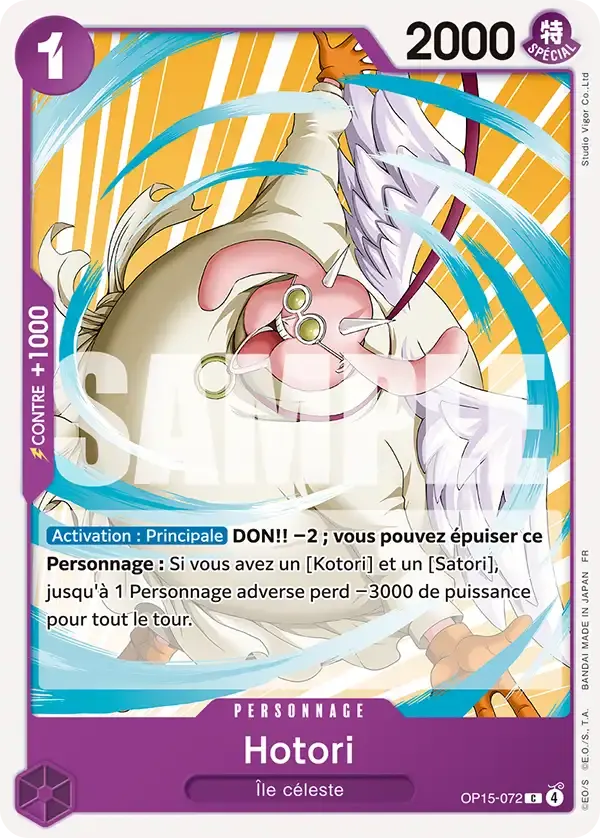 Hotori — carte One Piece TCG OP15-072 (Aventure sur l’île de Dieu)