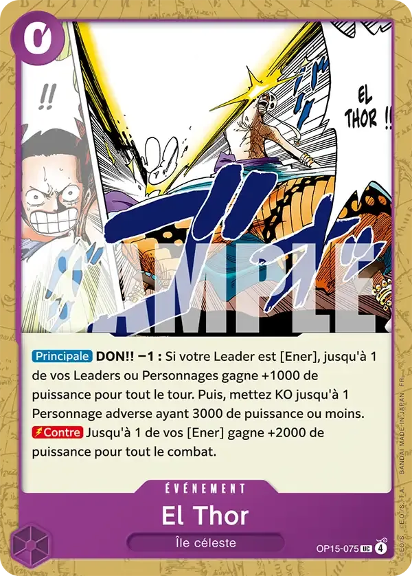 El Thor — carte One Piece TCG OP15-075 (Aventure sur l’île de Dieu)