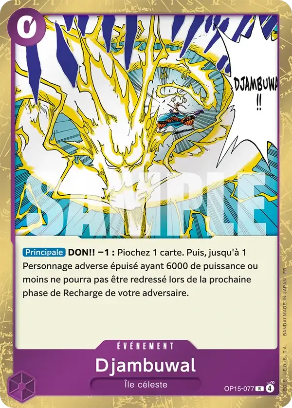 Djambuwal — carte One Piece TCG OP15-077 (Aventure sur l’île de Dieu)