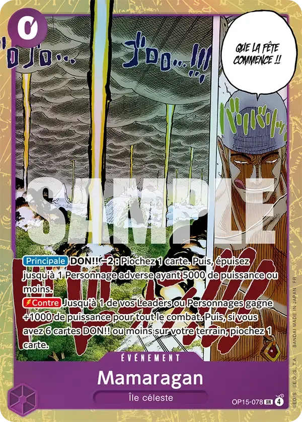 Mamaragan — carte One Piece TCG OP15-078 (Aventure sur l’île de Dieu)