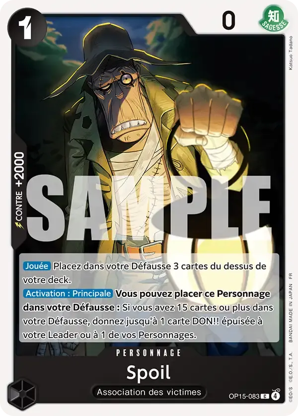 Spoil — carte One Piece TCG OP15-083 (Aventure sur l’île de Dieu)