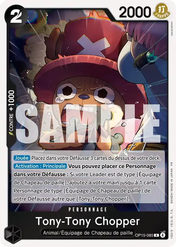 Tony-Tony Chopper — carte One Piece TCG OP15-085 (Aventure sur l’île de Dieu)