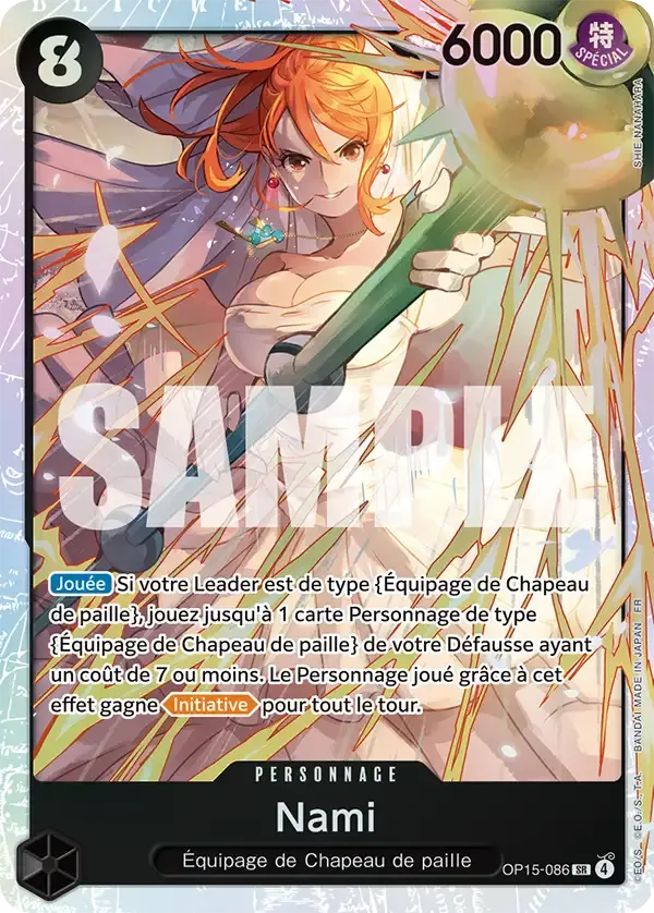 Nami — carte One Piece TCG OP15-086 (Aventure sur l’île de Dieu)