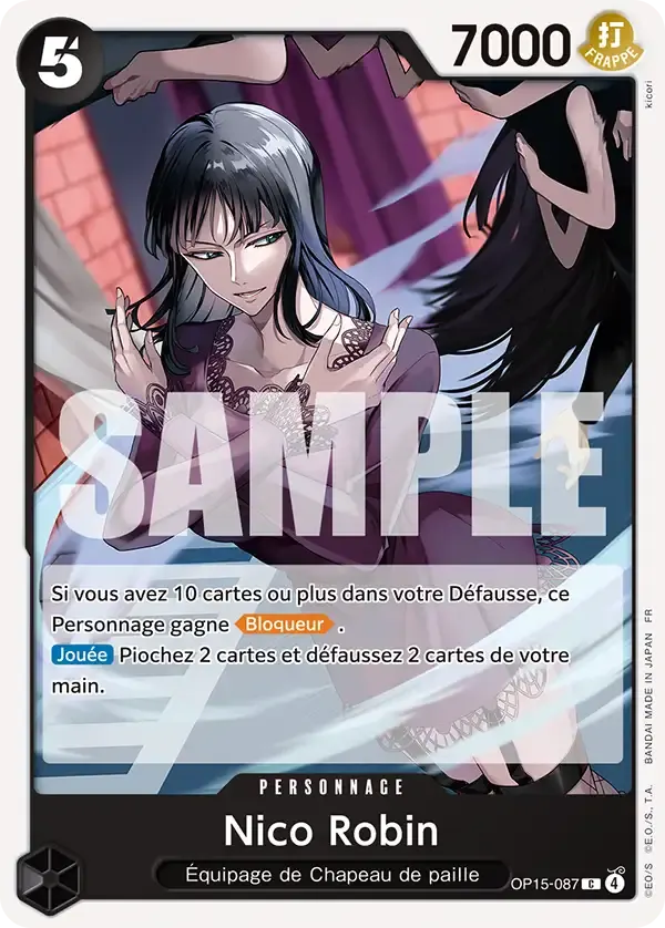 Nico Robin — carte One Piece TCG OP15-087 (Aventure sur l’île de Dieu)