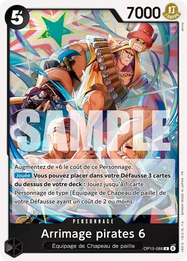 Arrimage pirates 6 — carte One Piece TCG OP15-088 (Aventure sur l’île de Dieu)