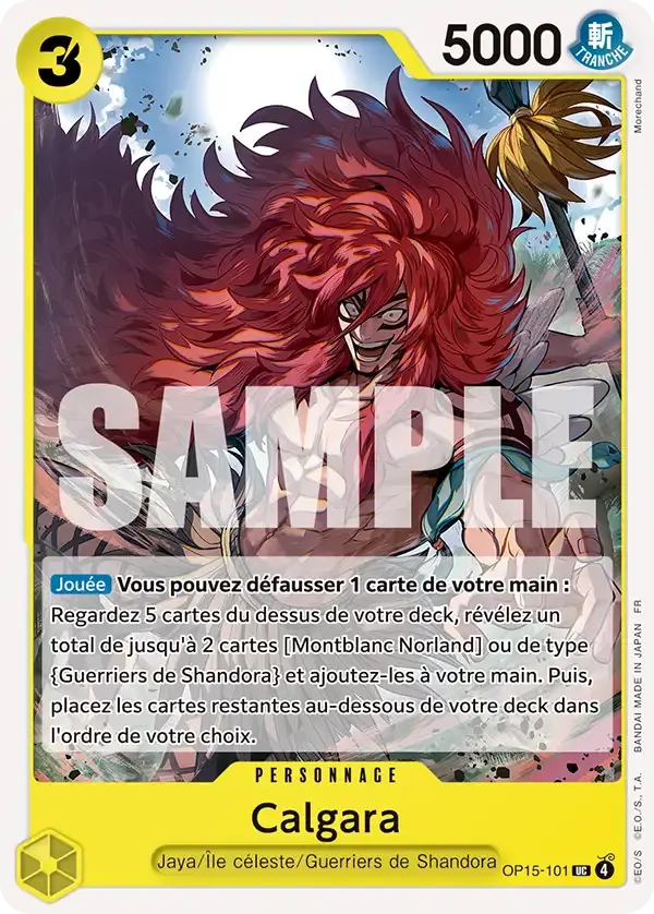 Calgara — carte One Piece TCG OP15-101 (Aventure sur l’île de Dieu)