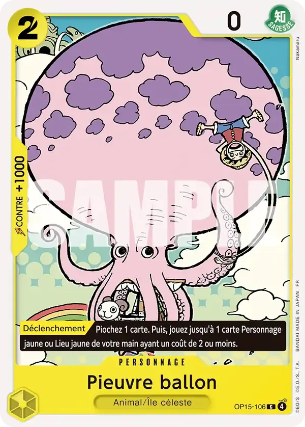 Pieuvre ballon — carte One Piece TCG OP15-106 (Aventure sur l’île de Dieu)