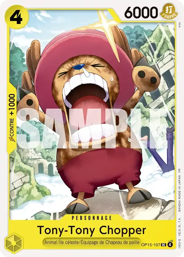 Tony-Tony Chopper — carte One Piece TCG OP15-107 (Aventure sur l’île de Dieu)