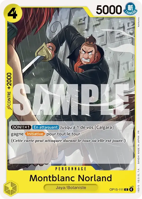 Montblanc Norland — carte One Piece TCG OP15-111 (Aventure sur l’île de Dieu)
