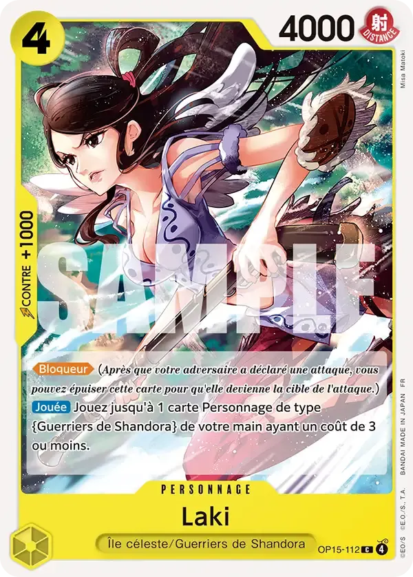 Laki — carte One Piece TCG OP15-112 (Aventure sur l’île de Dieu)