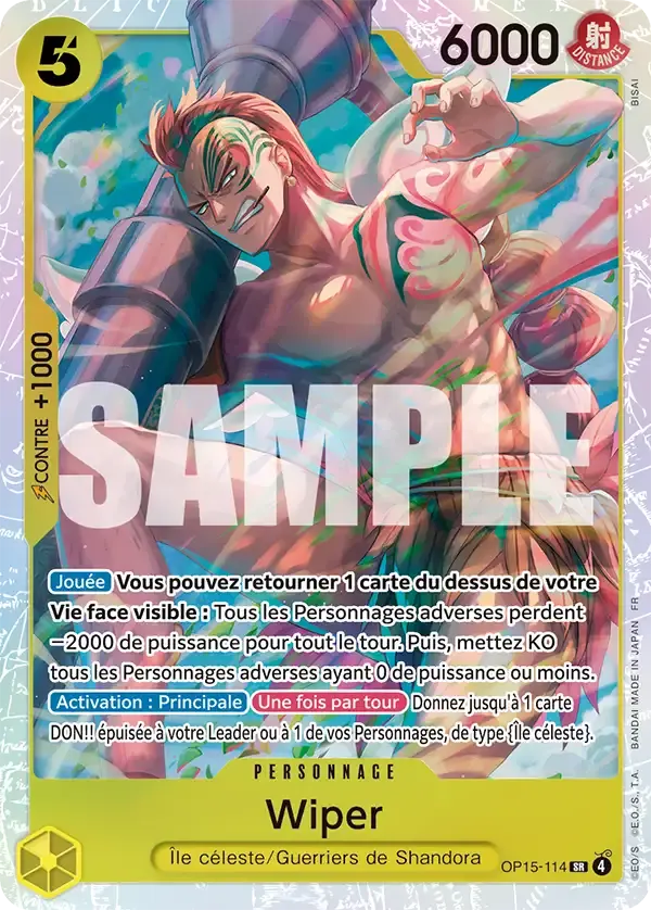 Wiper — carte One Piece TCG OP15-114 (Aventure sur l’île de Dieu)