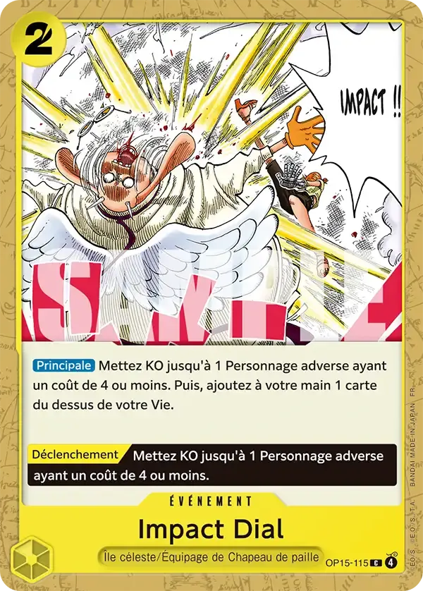 Impact Dial — carte One Piece TCG OP15-115 (Aventure sur l’île de Dieu)