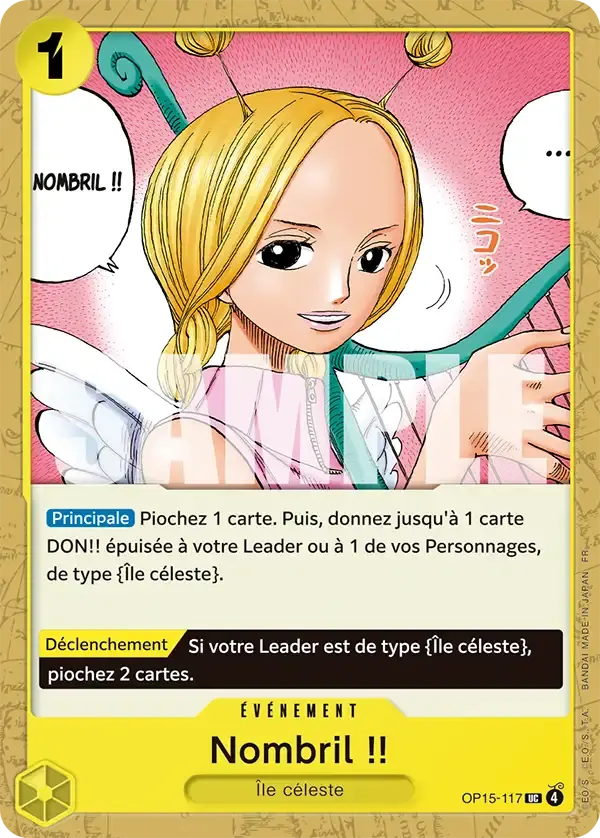 Nombril !! — carte One Piece TCG OP15-117 (Aventure sur l’île de Dieu)