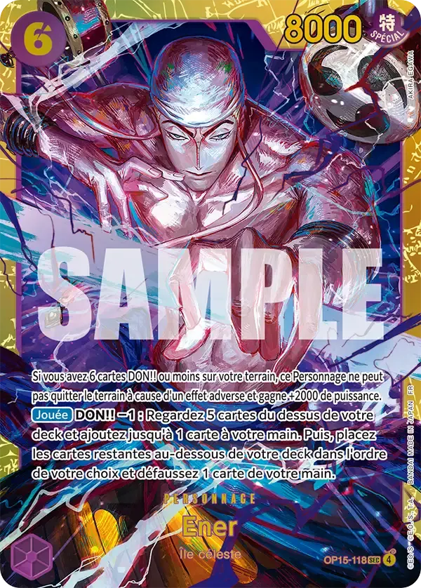 Ener — carte One Piece TCG OP15-118 (Aventure sur l’île de Dieu)