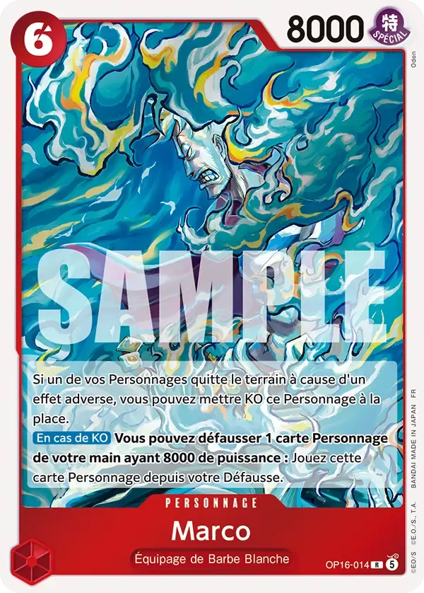 Marco — carte One Piece TCG OP16-014 (L'Heure de la Bataille Décisive)
