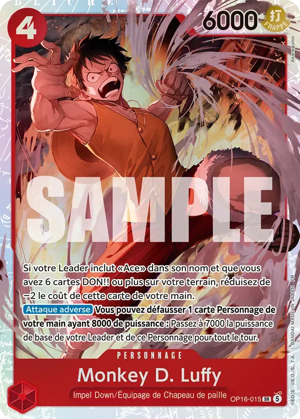 Monkey D. Luffy — carte One Piece TCG OP16-015 (L'Heure de la Bataille Décisive)