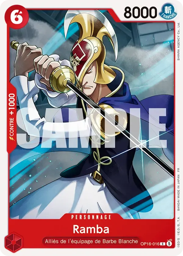 Ramba — carte One Piece TCG OP16-016 (L'Heure de la Bataille Décisive)