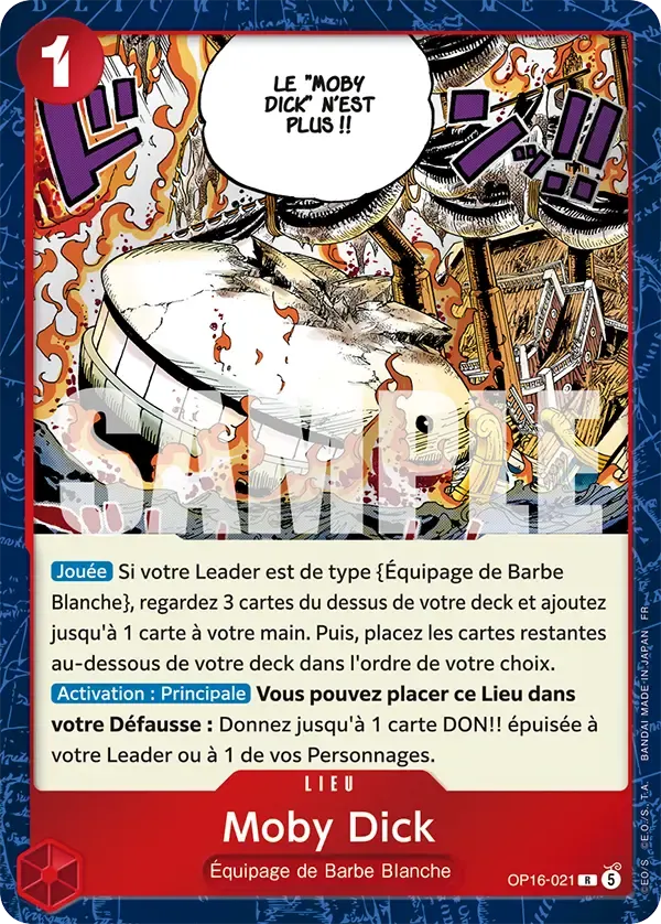 Moby Dick — carte One Piece TCG OP16-021 (L'Heure de la Bataille Décisive)