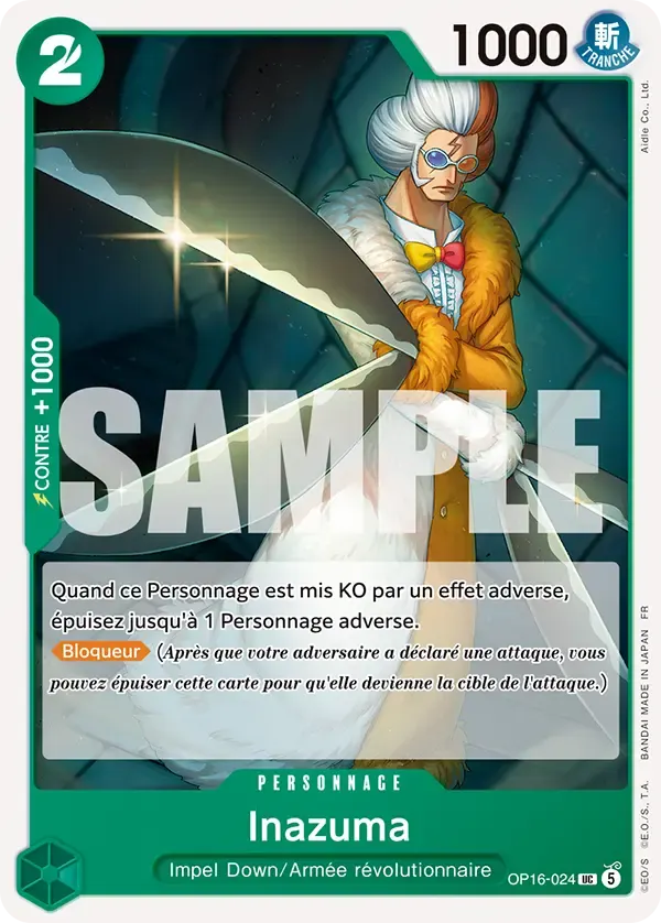 Inazuma — carte One Piece TCG OP16-024 (L'Heure de la Bataille Décisive)