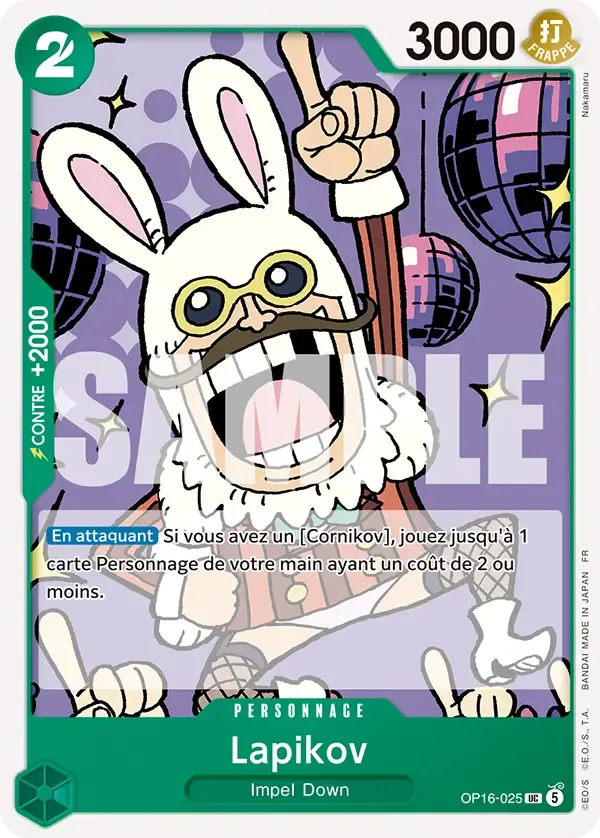 Lapikov — carte One Piece TCG OP16-025 (L'Heure de la Bataille Décisive)