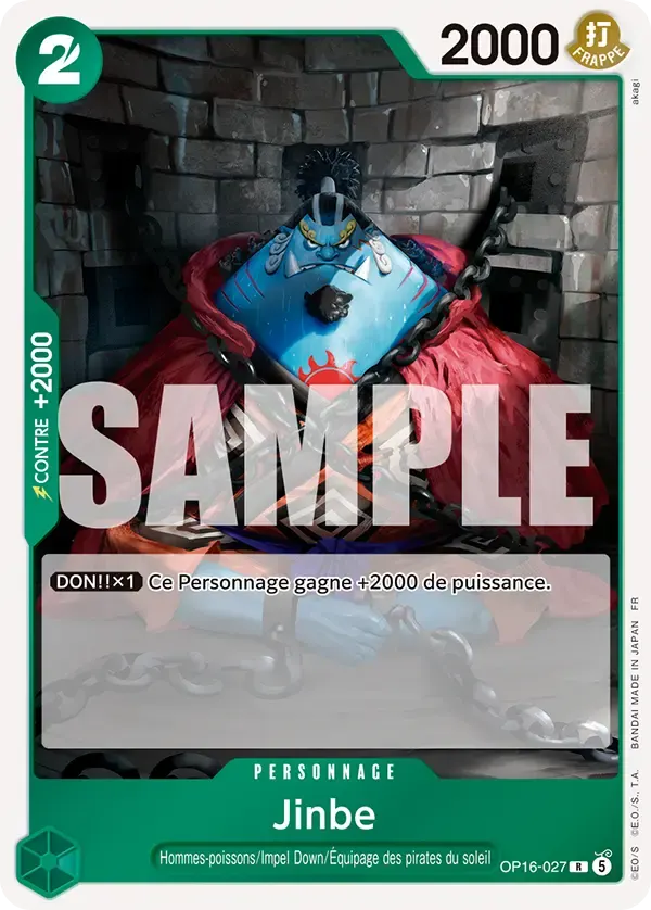 Jinbe — carte One Piece TCG OP16-027 (L'Heure de la Bataille Décisive)