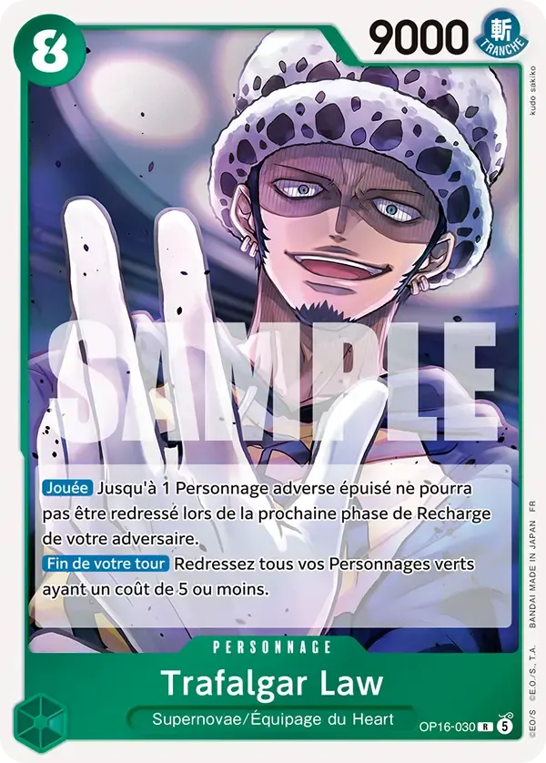 Trafalgar Law — carte One Piece TCG OP16-030 (L'Heure de la Bataille Décisive)