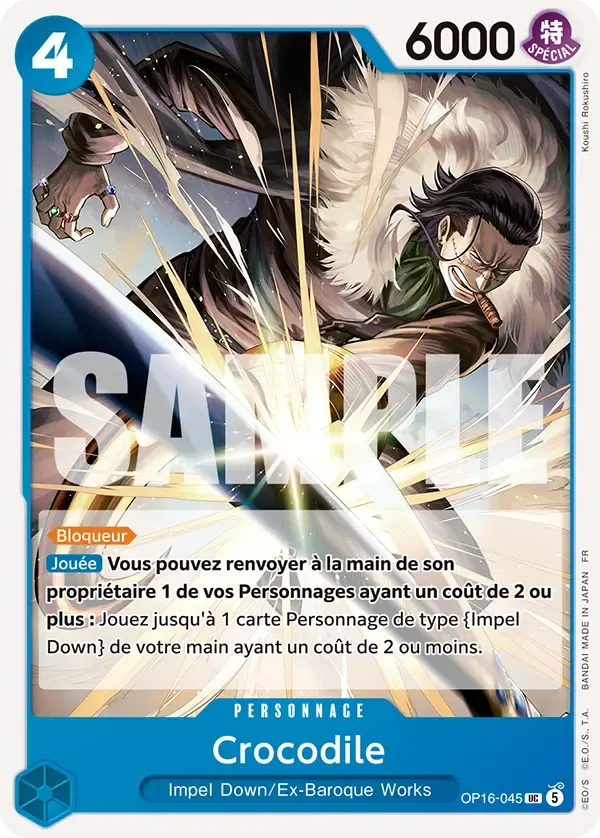 Crocodile — carte One Piece TCG OP16-045 (L'Heure de la Bataille Décisive)