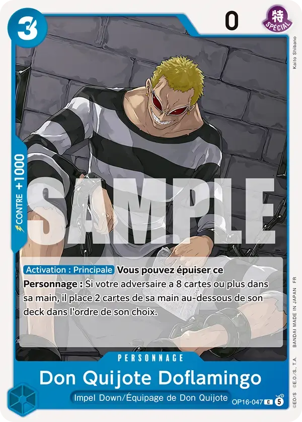 Don Quijote Doflamingo — carte One Piece TCG OP16-047 (L'Heure de la Bataille Décisive)