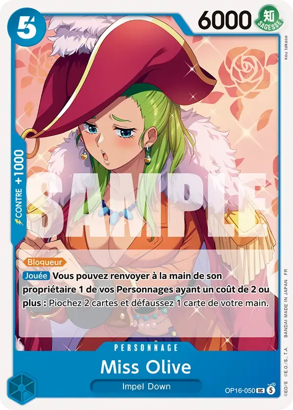 Miss Olive — carte One Piece TCG OP16-050 (L'Heure de la Bataille Décisive)