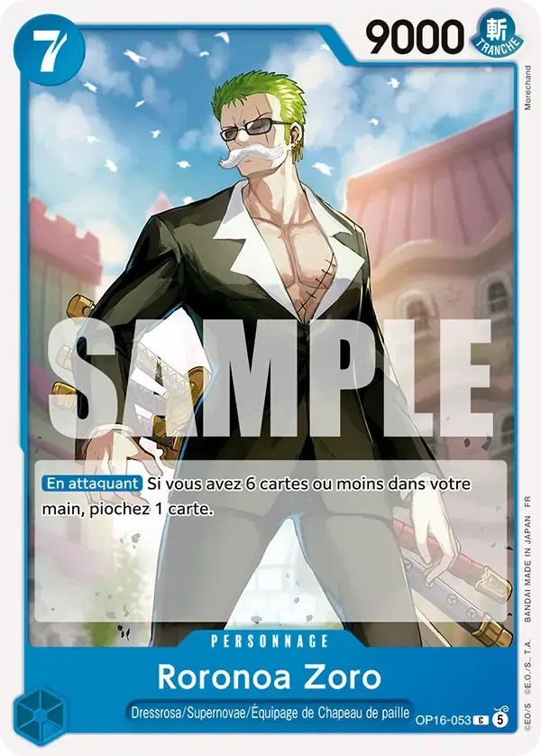Roronoa Zoro — carte One Piece TCG OP16-053 (L'Heure de la Bataille Décisive)