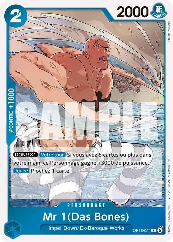 Mr 1(Das Bones) — carte One Piece TCG OP16-054 (L'Heure de la Bataille Décisive)