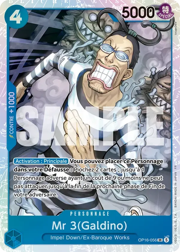 Mr 3(Galdino) — carte One Piece TCG OP16-056 (L'Heure de la Bataille Décisive)