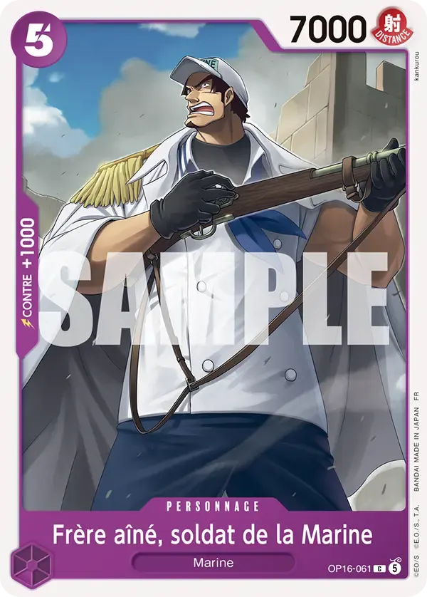 Frère aîné, soldat de la Marine — carte One Piece TCG OP16-061 (L'Heure de la Bataille Décisive)