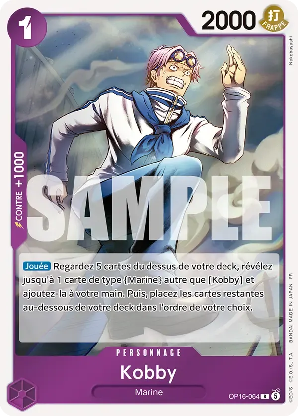 Kobby — carte One Piece TCG OP16-064 (L'Heure de la Bataille Décisive)