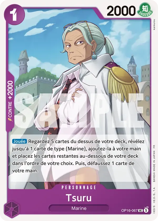 Tsuru — carte One Piece TCG OP16-067 (L'Heure de la Bataille Décisive)