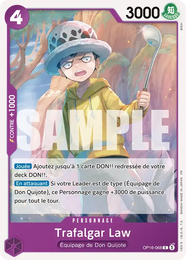 Trafalgar Law — carte One Piece TCG OP16-068 (L'Heure de la Bataille Décisive)