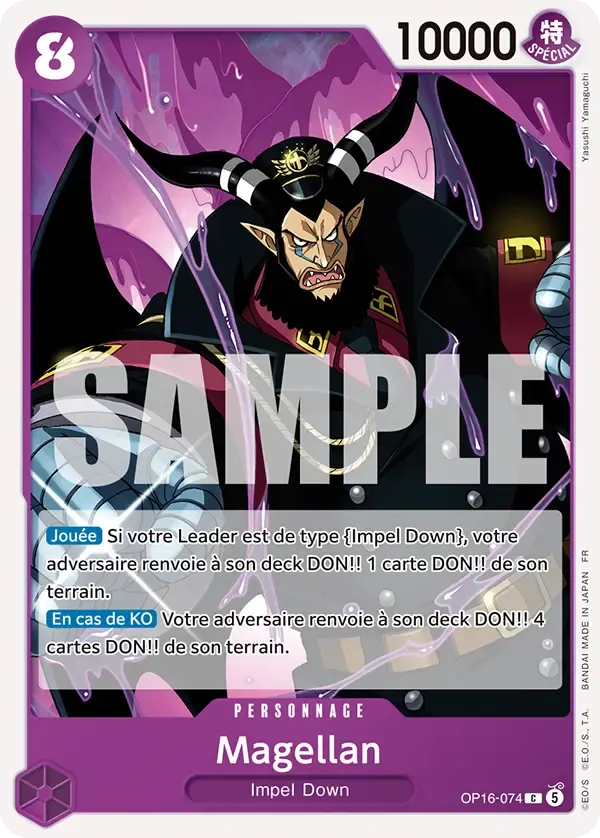Magellan — carte One Piece TCG OP16-074 (L'Heure de la Bataille Décisive)