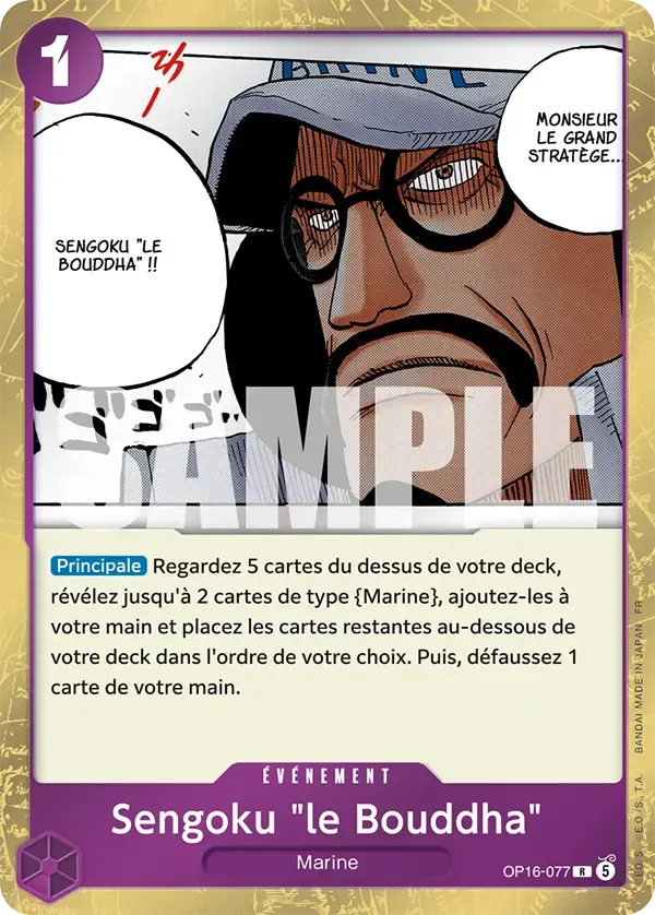 Sengoku "le Bouddha" — carte One Piece TCG OP16-077 (L'Heure de la Bataille Décisive)