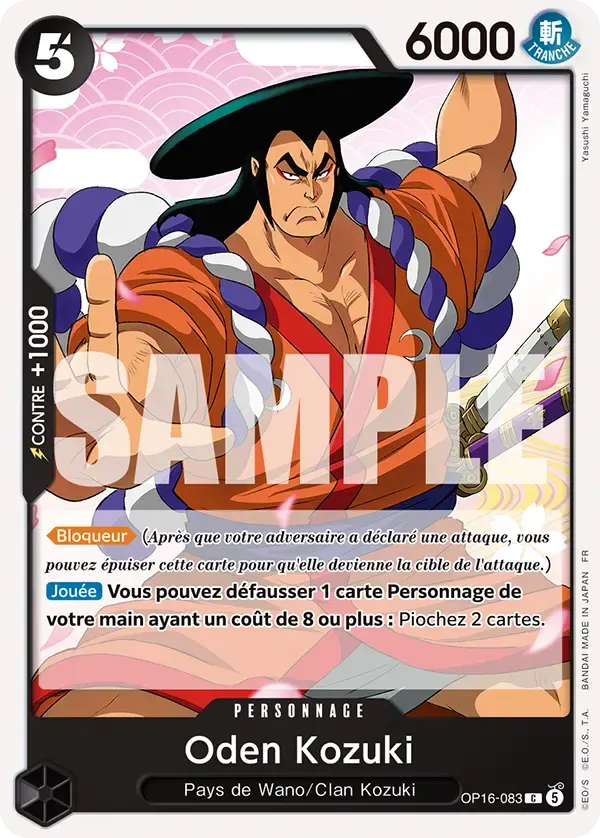 Oden Kozuki — carte One Piece TCG OP16-083 (L'Heure de la Bataille Décisive)