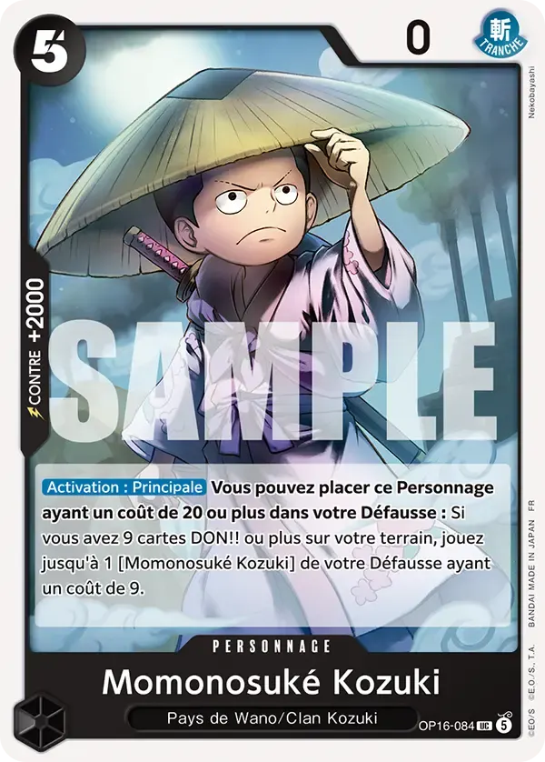 Momonosuké Kozuki — carte One Piece TCG OP16-084 (L'Heure de la Bataille Décisive)