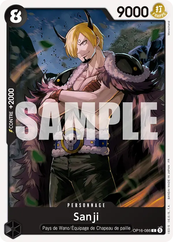 Sanji — carte One Piece TCG OP16-086 (L'Heure de la Bataille Décisive)