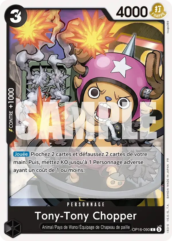 Tony-Tony Chopper — carte One Piece TCG OP16-090 (L'Heure de la Bataille Décisive)